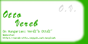 otto vereb business card